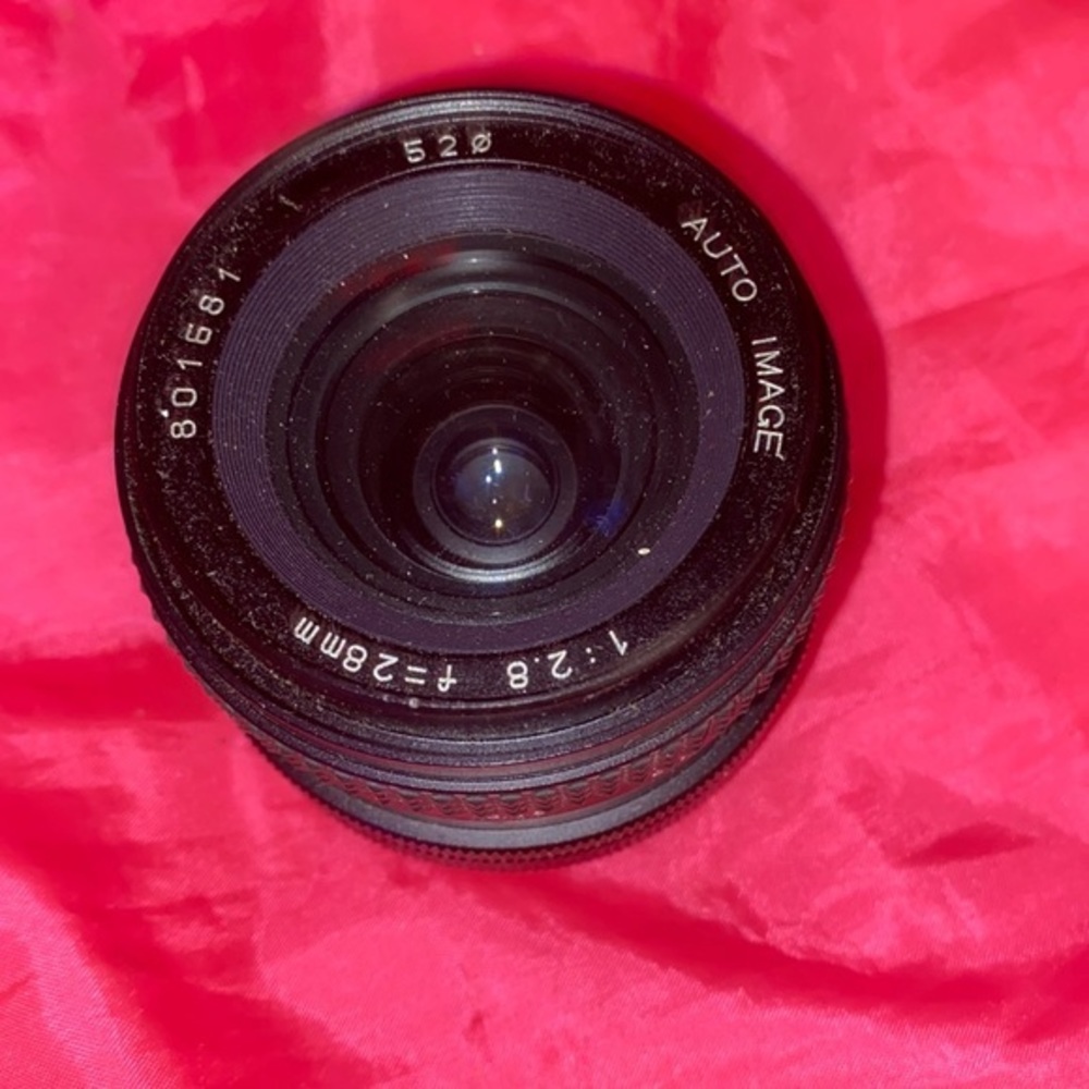 Vintage film Camera lenses Auto Image 520 801681 1:28 f=28mm